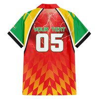 Custom Guyana Cricket Family Matching Off The Shoulder Long Sleeve Dress and Hawaiian Shirt Amazon Warriors Glorious Victory - Wonder Print Shop