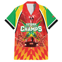 Custom Guyana Cricket Family Matching Puletasi and Hawaiian Shirt Amazon Warriors Glorious Victory - Wonder Print Shop