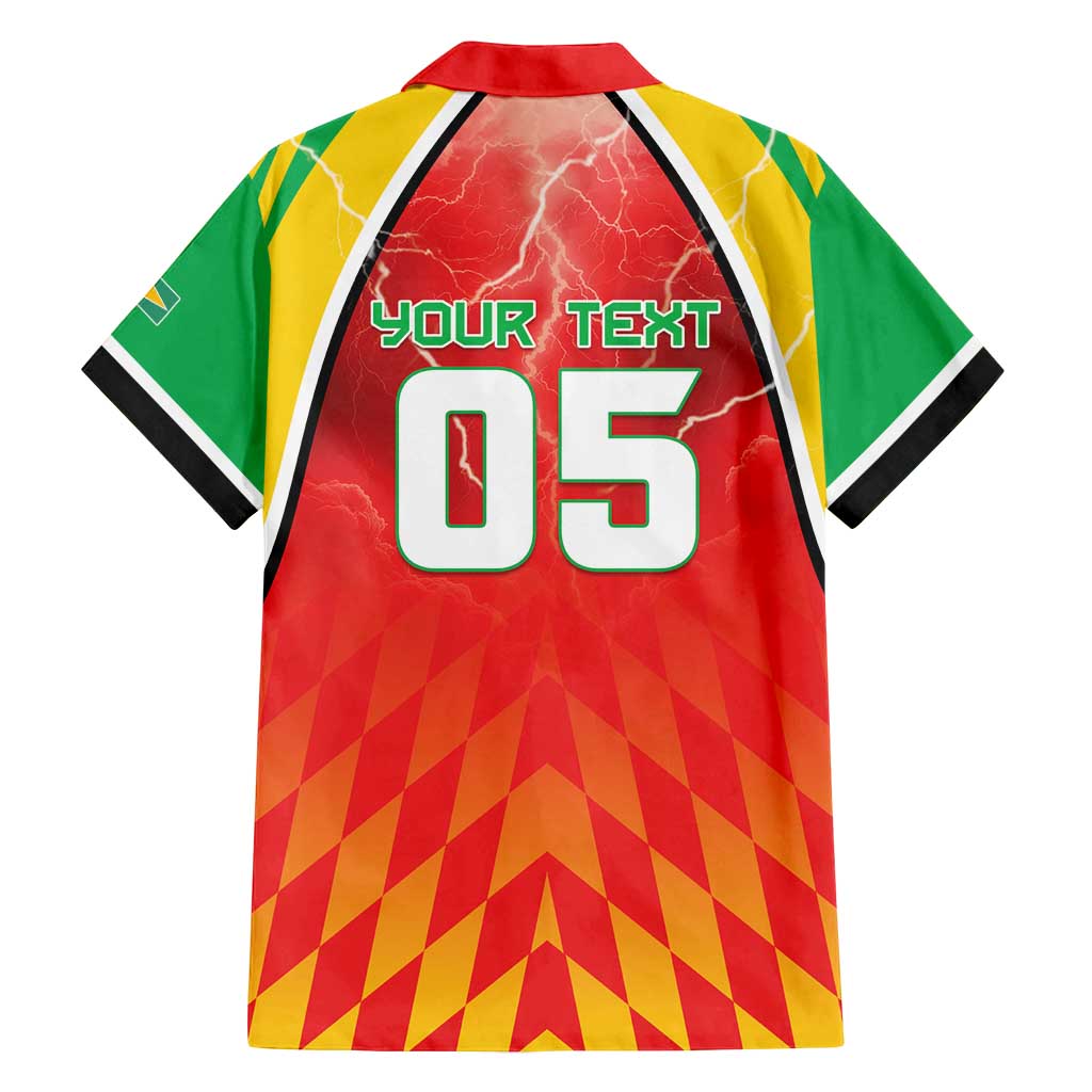 Custom Guyana Cricket Family Matching Summer Maxi Dress and Hawaiian Shirt Amazon Warriors Glorious Victory - Wonder Print Shop