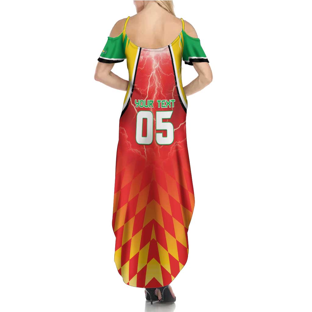 Custom Guyana Cricket Family Matching Summer Maxi Dress and Hawaiian Shirt Amazon Warriors Glorious Victory - Wonder Print Shop