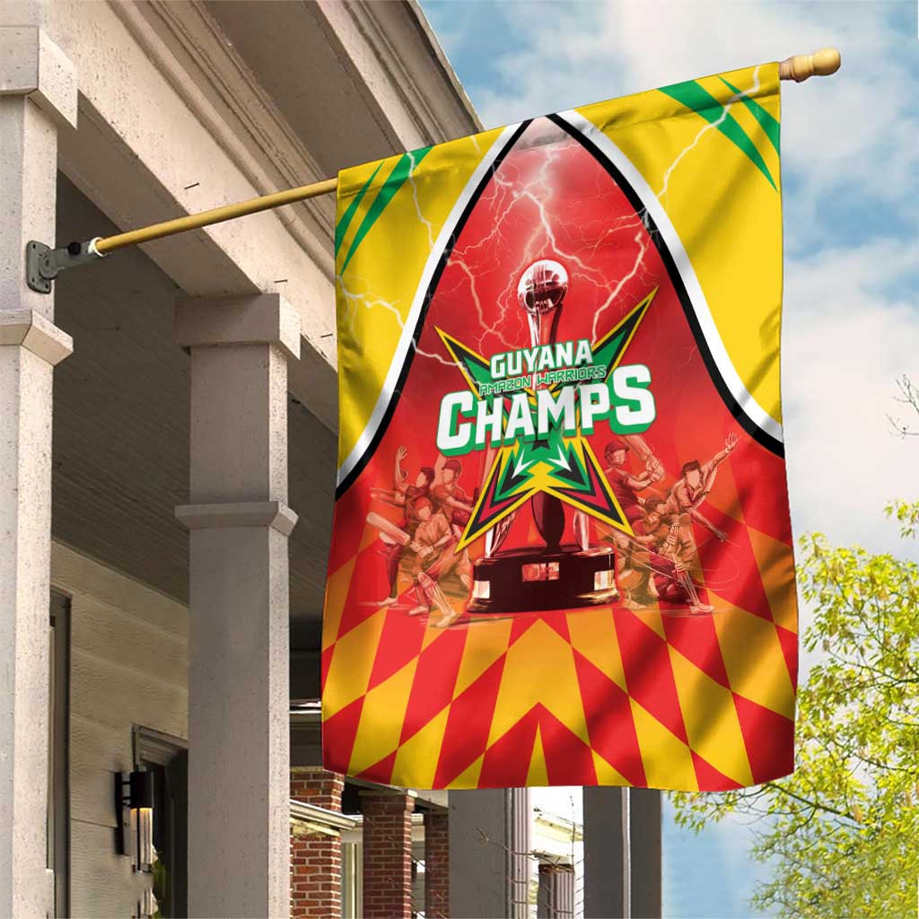 Guyana Cricket Garden Flag Amazon Warriors Glorious Victory - Wonder Print Shop
