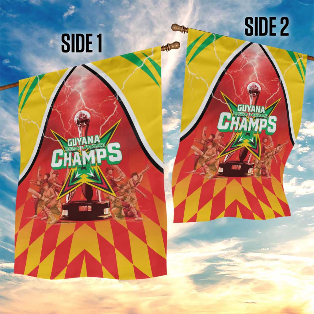 Guyana Cricket Garden Flag Amazon Warriors Glorious Victory - Wonder Print Shop