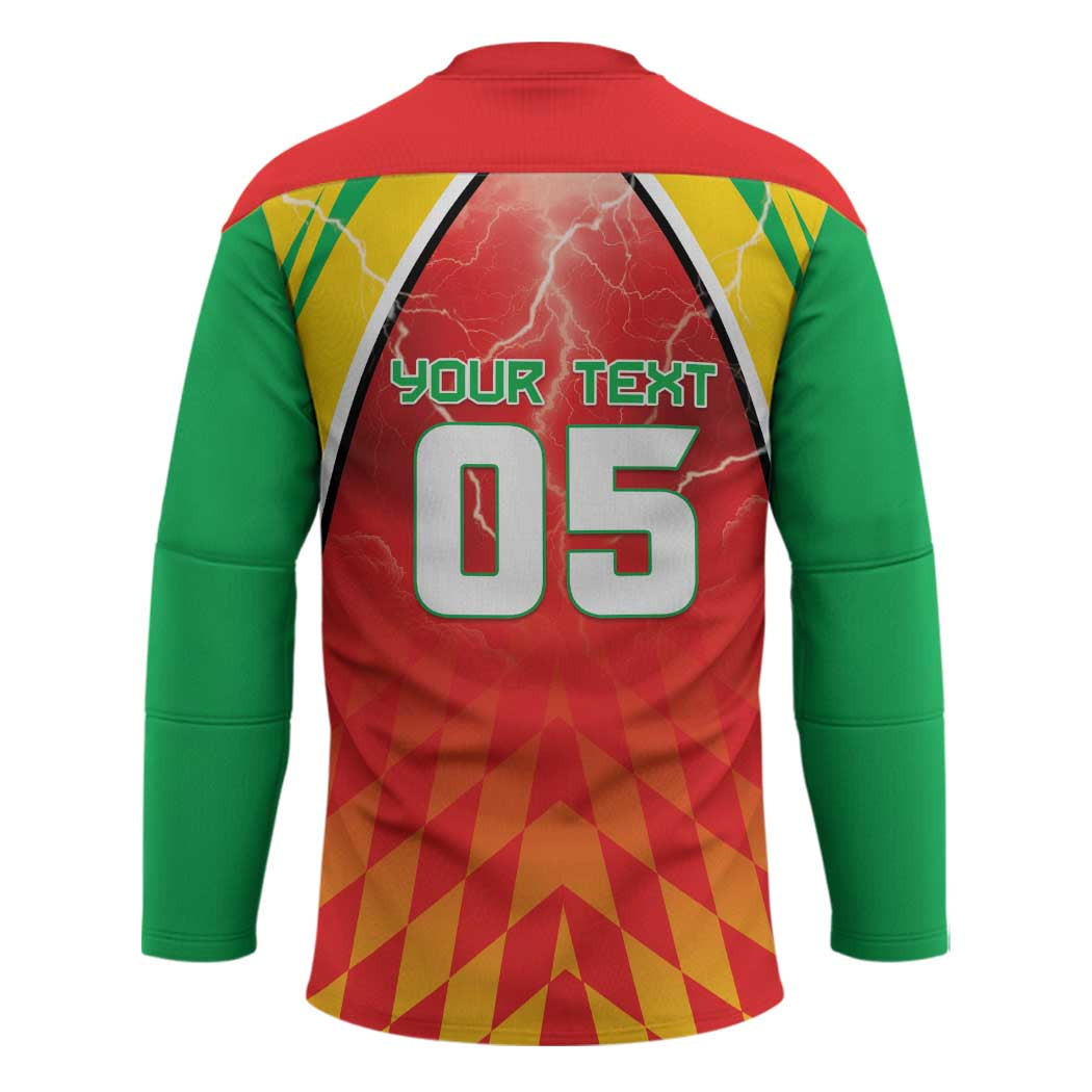 Custom Guyana Cricket Hockey Jersey Amazon Warriors Glorious Victory - Wonder Print Shop