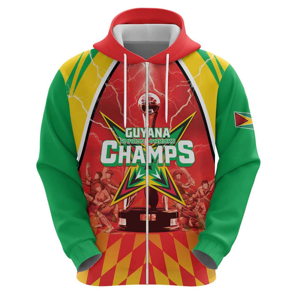 Custom Guyana Cricket Hoodie Amazon Warriors Glorious Victory - Wonder Print Shop
