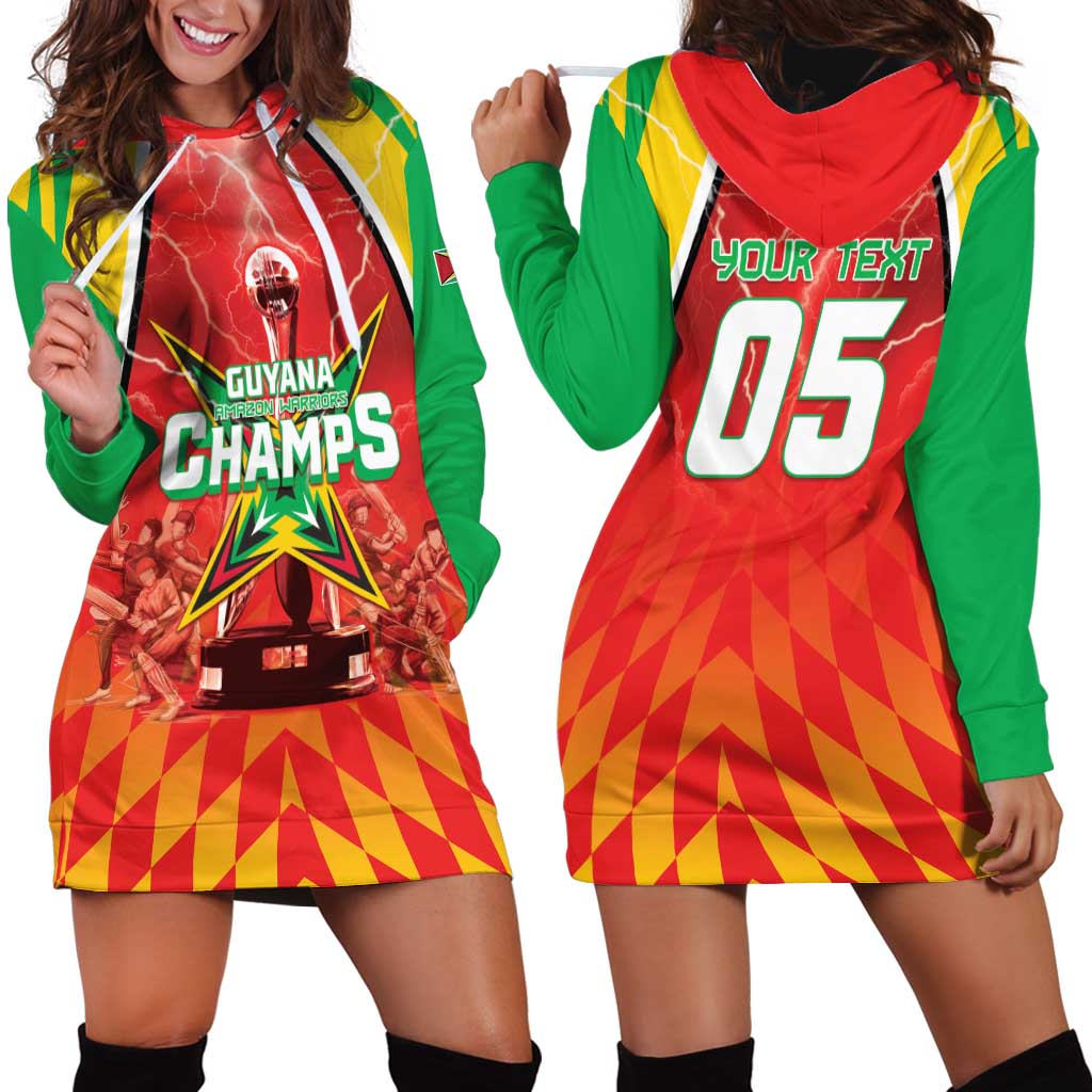 Custom Guyana Cricket Hoodie Dress Amazon Warriors Glorious Victory - Wonder Print Shop