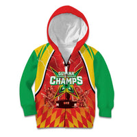 Custom Guyana Cricket Kid Hoodie Amazon Warriors Glorious Victory - Wonder Print Shop