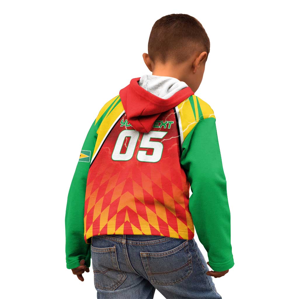 Custom Guyana Cricket Kid Hoodie Amazon Warriors Glorious Victory - Wonder Print Shop
