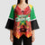 Custom Guyana Cricket Kimono Sleeve Blouse Amazon Warriors Glorious Victory - Wonder Print Shop