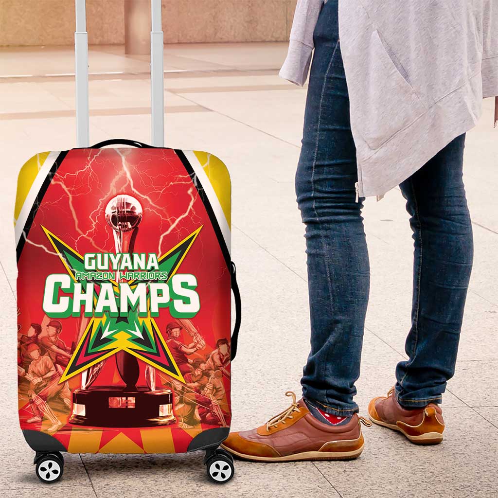Guyana Cricket Luggage Cover Amazon Warriors Glorious Victory - Wonder Print Shop