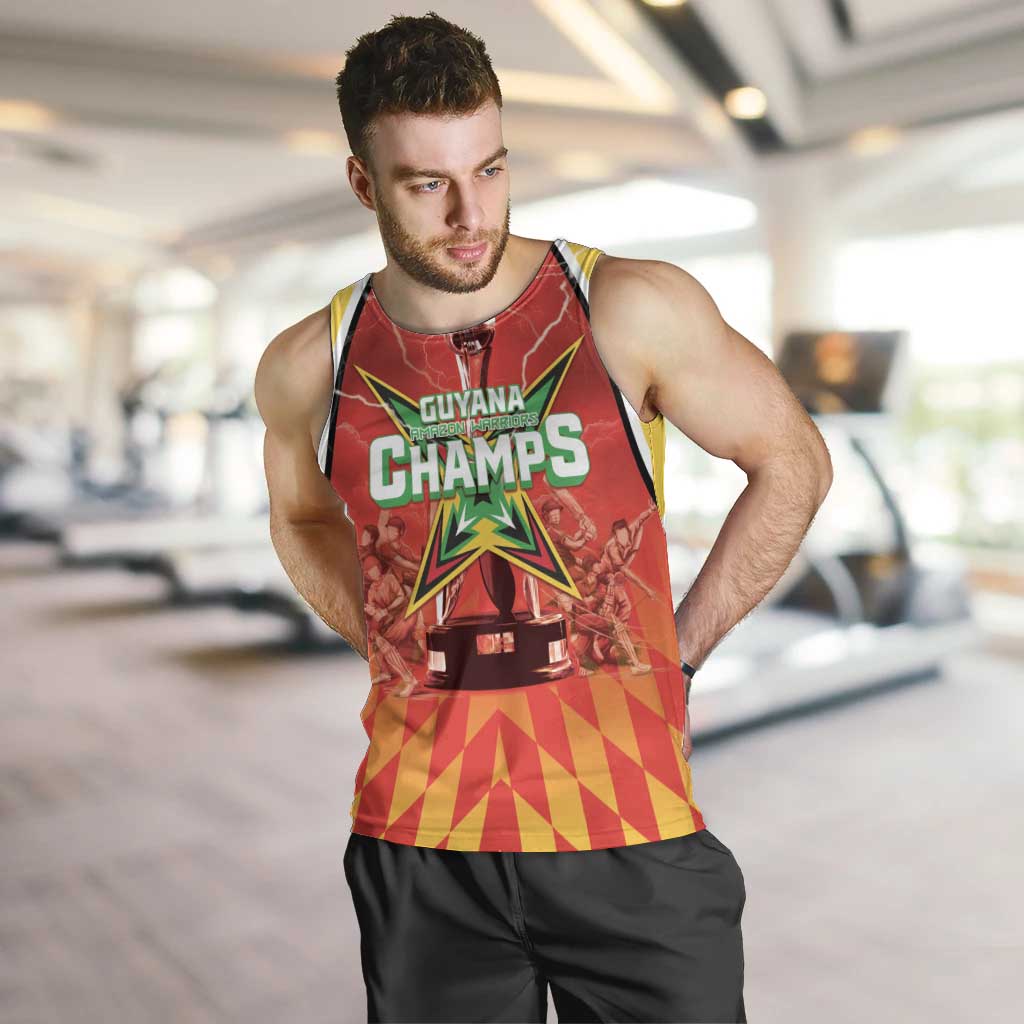Custom Guyana Cricket Men Tank Top Amazon Warriors Glorious Victory - Wonder Print Shop