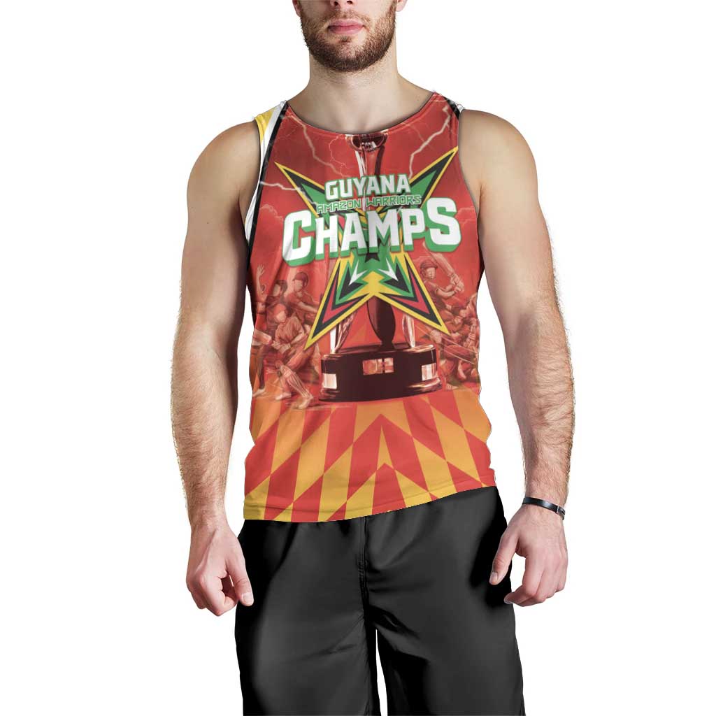 Custom Guyana Cricket Men Tank Top Amazon Warriors Glorious Victory - Wonder Print Shop