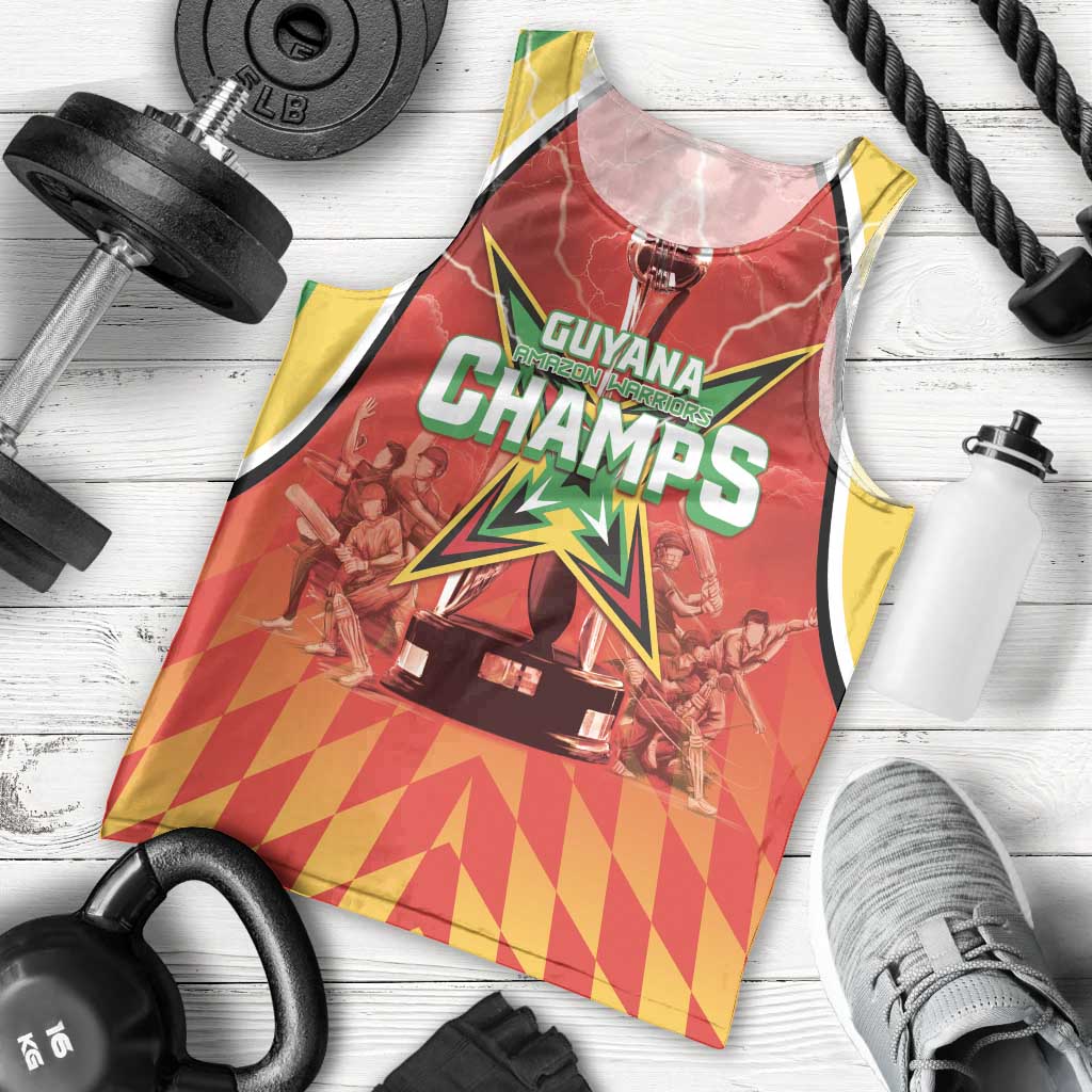 Custom Guyana Cricket Men Tank Top Amazon Warriors Glorious Victory - Wonder Print Shop