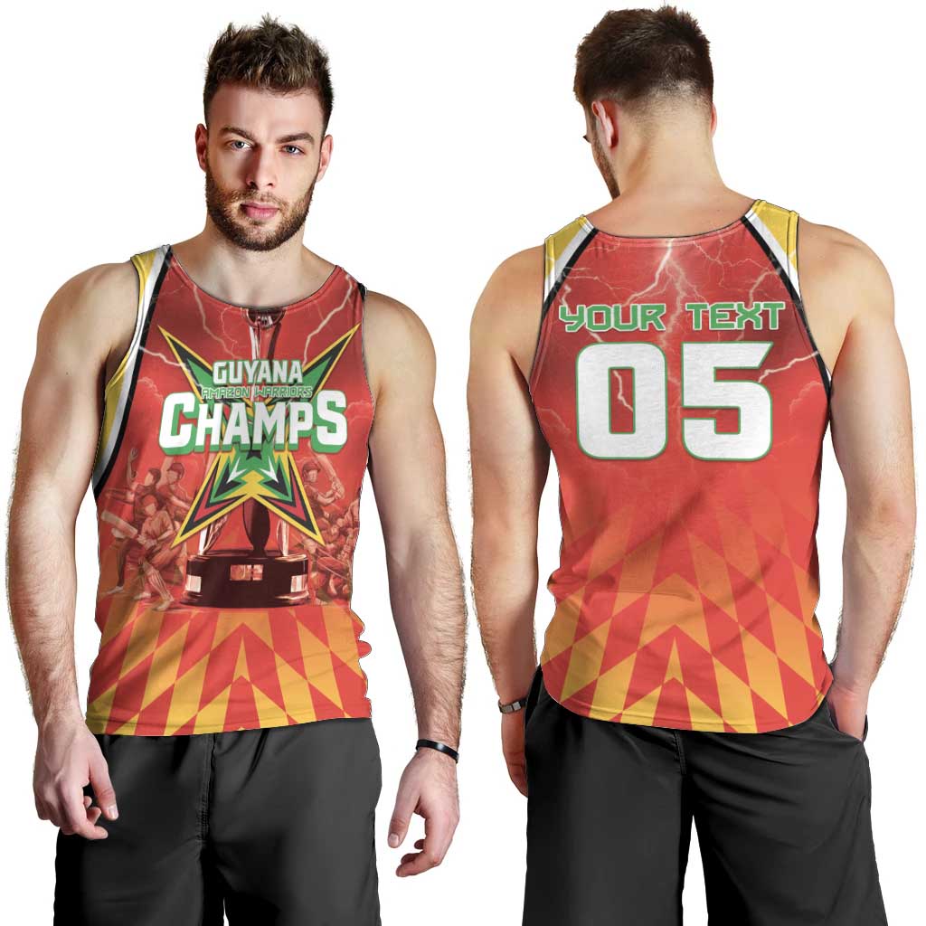 Custom Guyana Cricket Men Tank Top Amazon Warriors Glorious Victory - Wonder Print Shop
