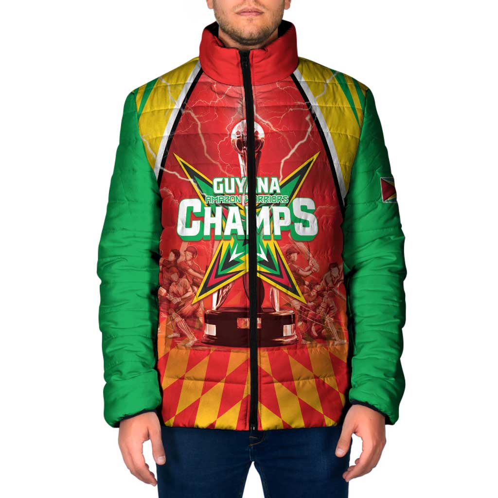 Custom Guyana Cricket Padded Jacket Amazon Warriors Glorious Victory - Wonder Print Shop