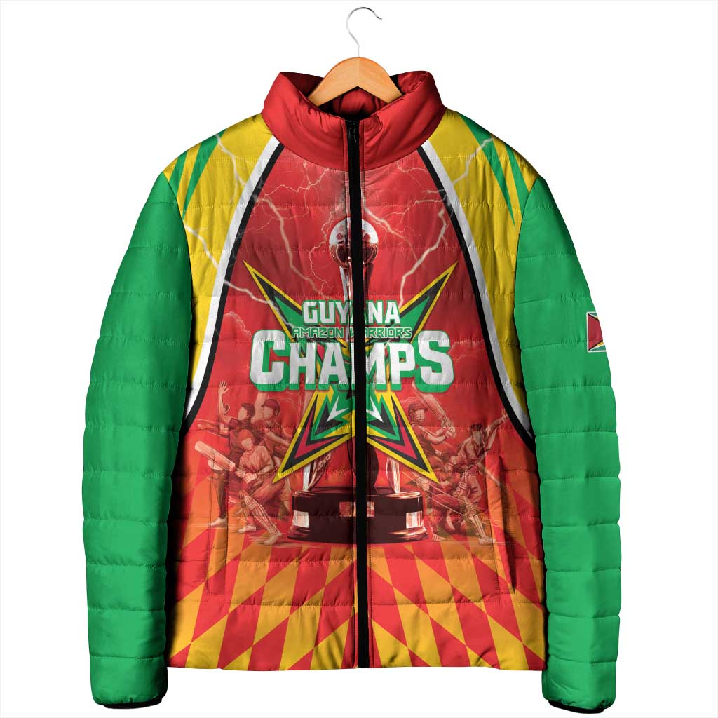 Custom Guyana Cricket Padded Jacket Amazon Warriors Glorious Victory - Wonder Print Shop