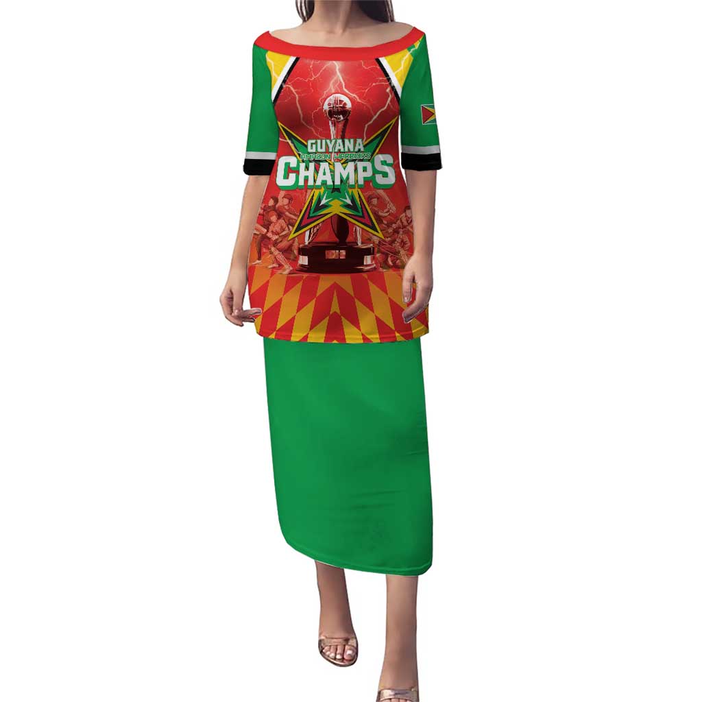 Custom Guyana Cricket Puletasi Amazon Warriors Glorious Victory - Wonder Print Shop