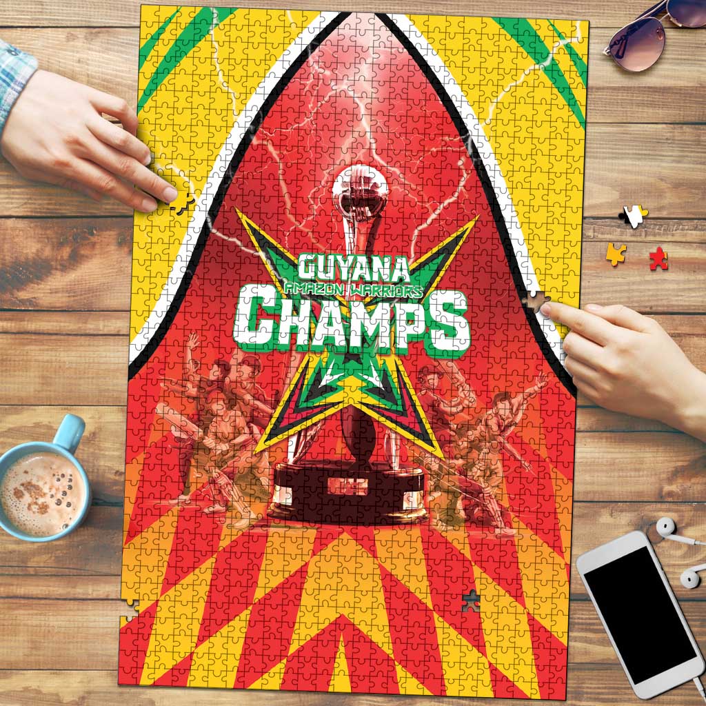 Guyana Cricket Puzzle Amazon Warriors Glorious Victory - Wonder Print Shop
