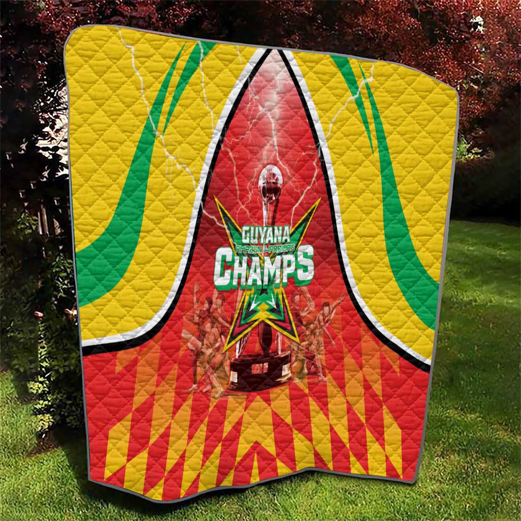 Guyana Cricket Quilt Amazon Warriors Glorious Victory - Wonder Print Shop