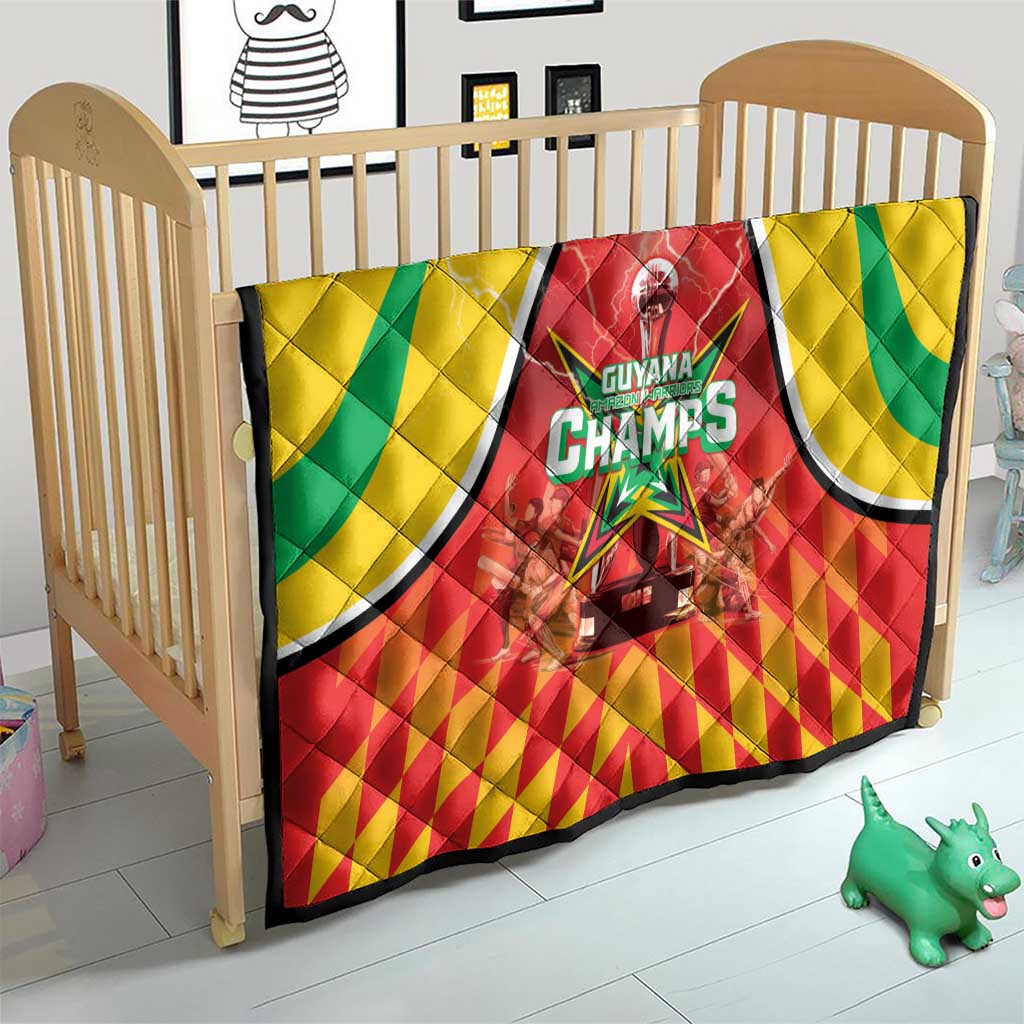 Guyana Cricket Quilt Amazon Warriors Glorious Victory - Wonder Print Shop