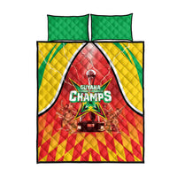 Guyana Cricket Quilt Bed Set Amazon Warriors Glorious Victory - Wonder Print Shop