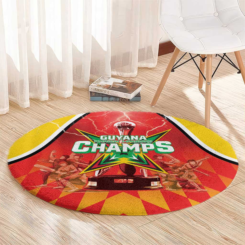 Guyana Cricket Round Carpet Amazon Warriors Glorious Victory - Wonder Print Shop