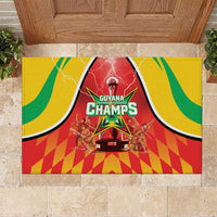 Guyana Cricket Rubber Doormat Amazon Warriors Glorious Victory - Wonder Print Shop