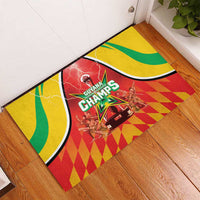 Guyana Cricket Rubber Doormat Amazon Warriors Glorious Victory - Wonder Print Shop