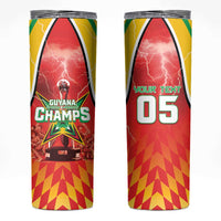 Custom Guyana Cricket Skinny Tumbler Amazon Warriors Glorious Victory - Wonder Print Shop