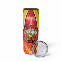 Custom Guyana Cricket Skinny Tumbler Amazon Warriors Glorious Victory - Wonder Print Shop