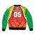 Custom Guyana Cricket Sleeve Zip Bomber Jacket Amazon Warriors Glorious Victory - Wonder Print Shop