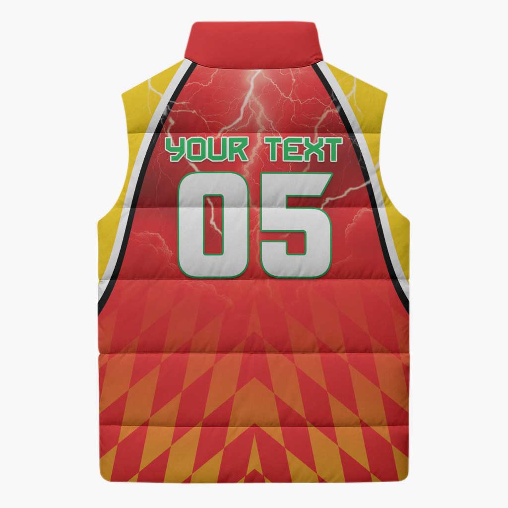 Custom Guyana Cricket Sleeveless Puffer Jacket Amazon Warriors Glorious Victory - Wonder Print Shop