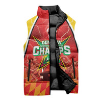 Custom Guyana Cricket Sleeveless Puffer Jacket Amazon Warriors Glorious Victory - Wonder Print Shop