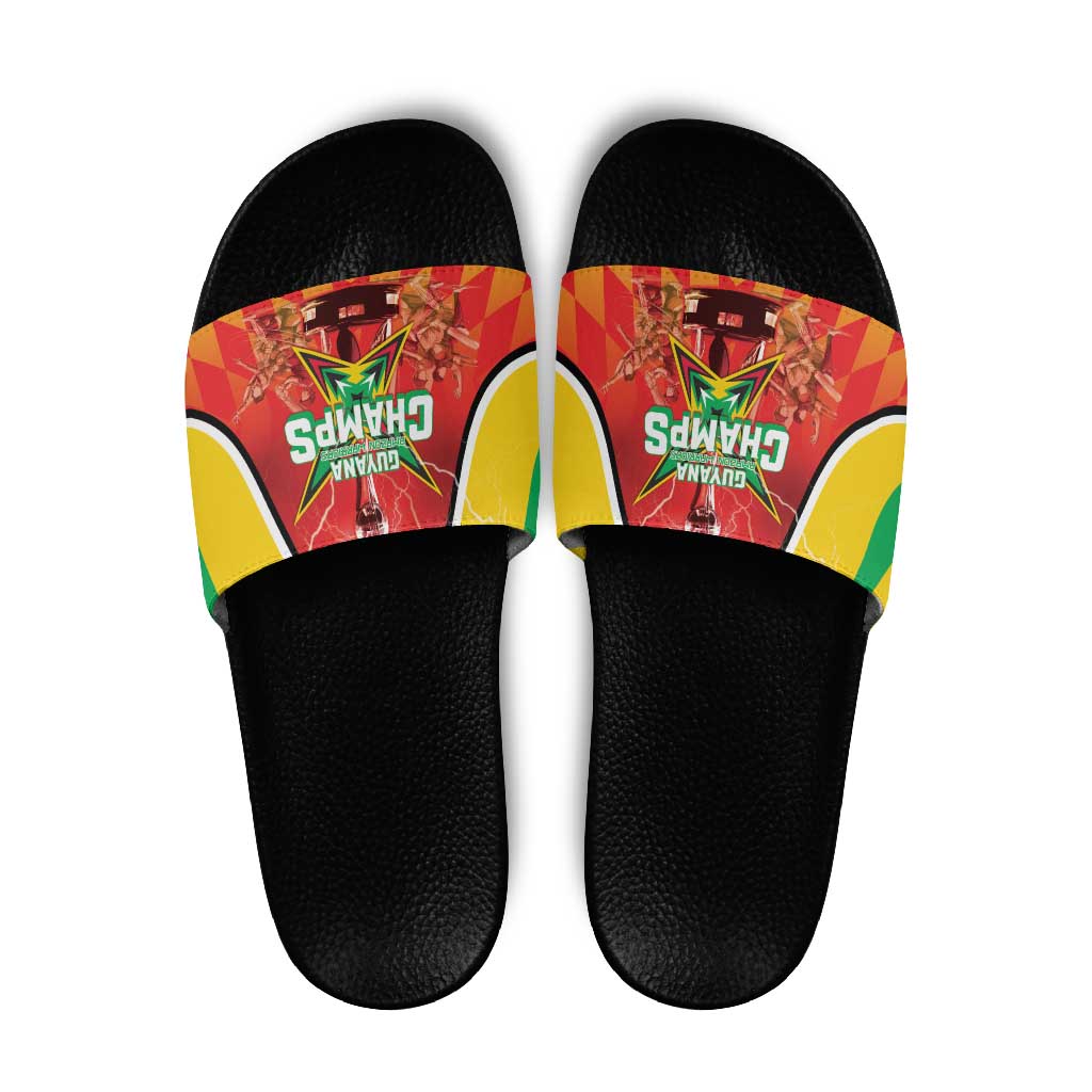 Guyana Cricket Slide Sandals Amazon Warriors Glorious Victory - Wonder Print Shop