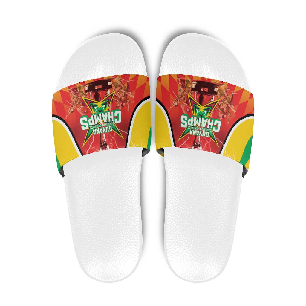 Guyana Cricket Slide Sandals Amazon Warriors Glorious Victory - Wonder Print Shop