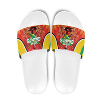 Guyana Cricket Slide Sandals Amazon Warriors Glorious Victory - Wonder Print Shop