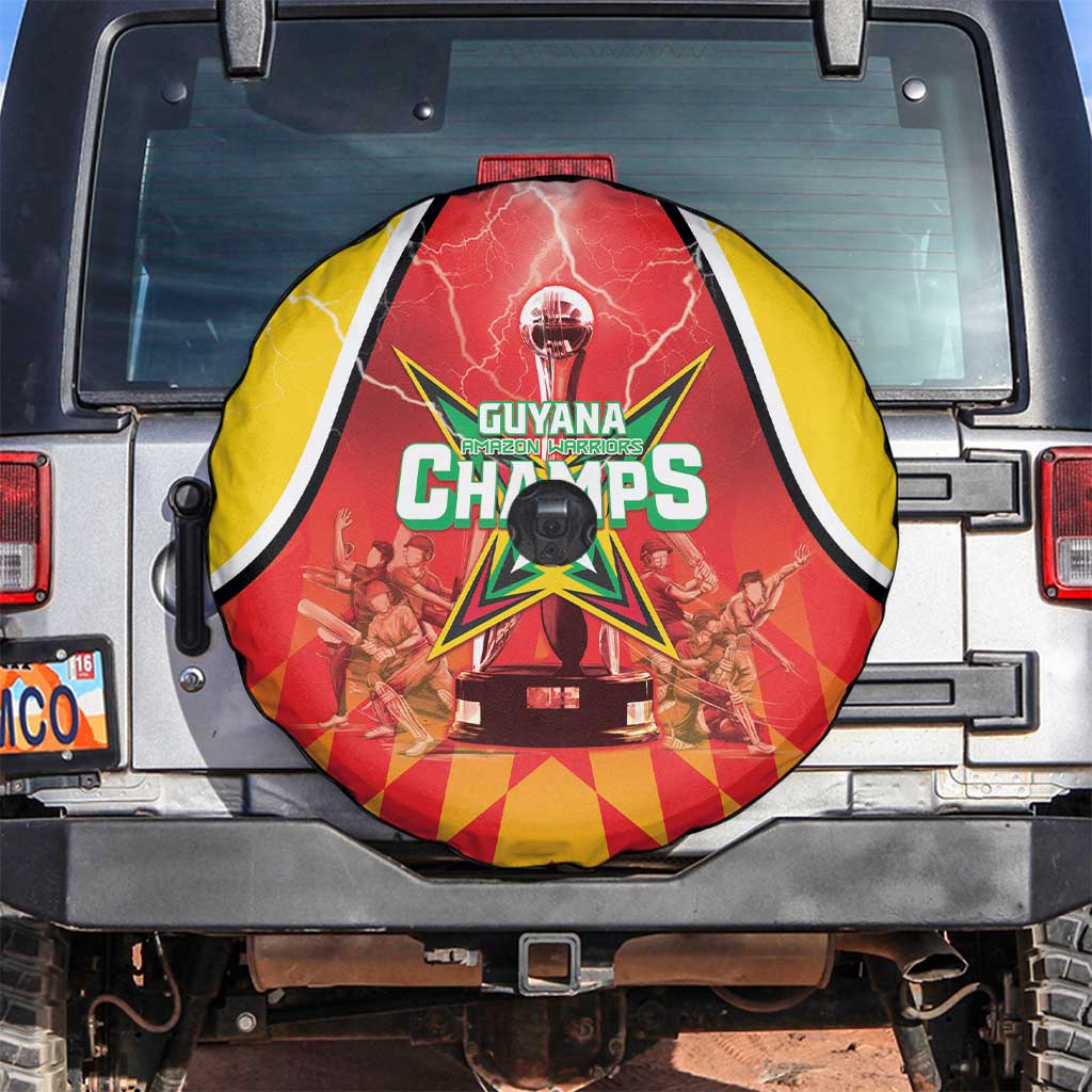 Guyana Cricket Spare Tire Cover Amazon Warriors Glorious Victory - Wonder Print Shop