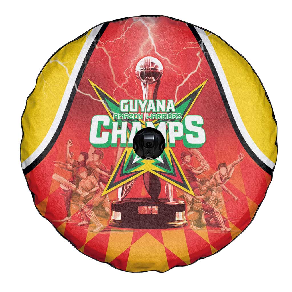 Guyana Cricket Spare Tire Cover Amazon Warriors Glorious Victory - Wonder Print Shop