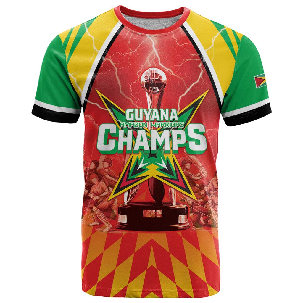 Custom Guyana Cricket T Shirt Amazon Warriors Glorious Victory - Wonder Print Shop