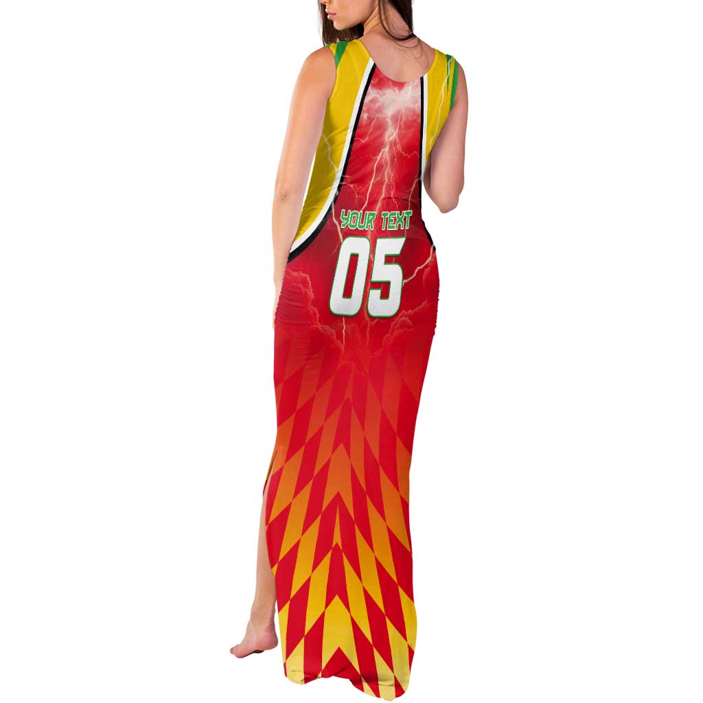 Custom Guyana Cricket Tank Maxi Dress Amazon Warriors Glorious Victory - Wonder Print Shop