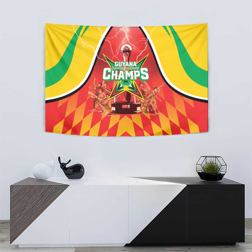 Guyana Cricket Tapestry Amazon Warriors Glorious Victory - Wonder Print Shop
