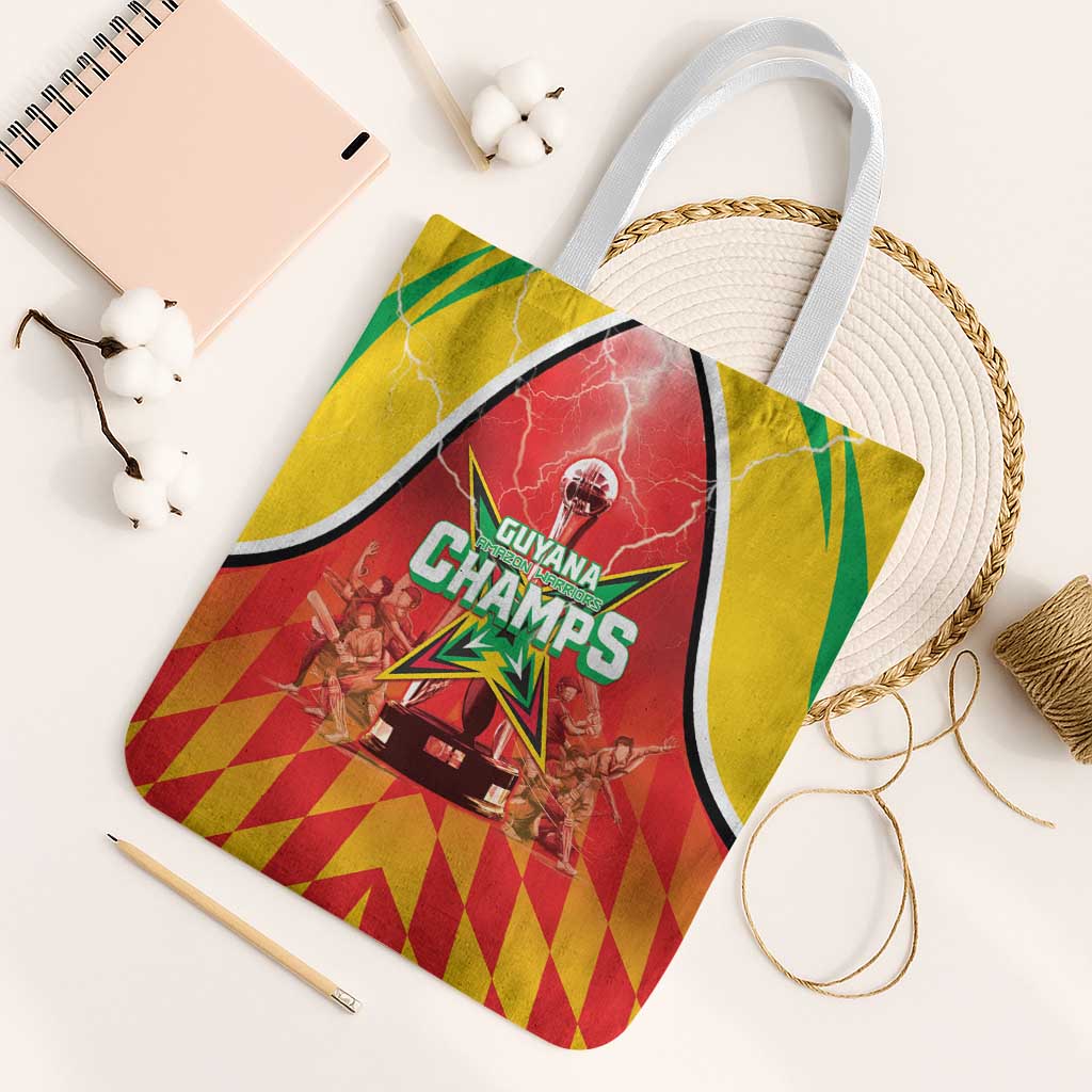 Guyana Cricket Tote Bag Amazon Warriors Glorious Victory - Wonder Print Shop