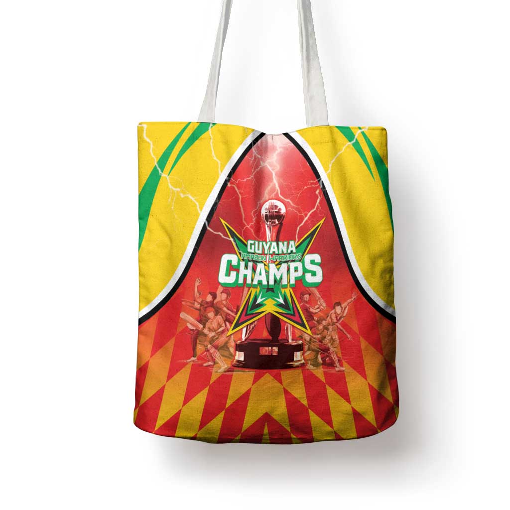 Guyana Cricket Tote Bag Amazon Warriors Glorious Victory - Wonder Print Shop