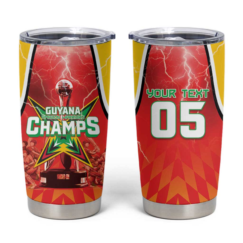 Custom Guyana Cricket Tumbler Cup Amazon Warriors Glorious Victory - Wonder Print Shop