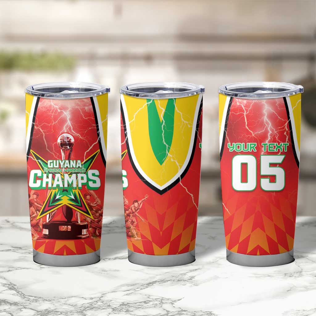 Custom Guyana Cricket Tumbler Cup Amazon Warriors Glorious Victory - Wonder Print Shop