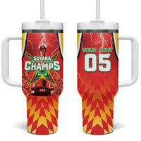 Custom Guyana Cricket Tumbler With Handle Amazon Warriors Glorious Victory - Wonder Print Shop