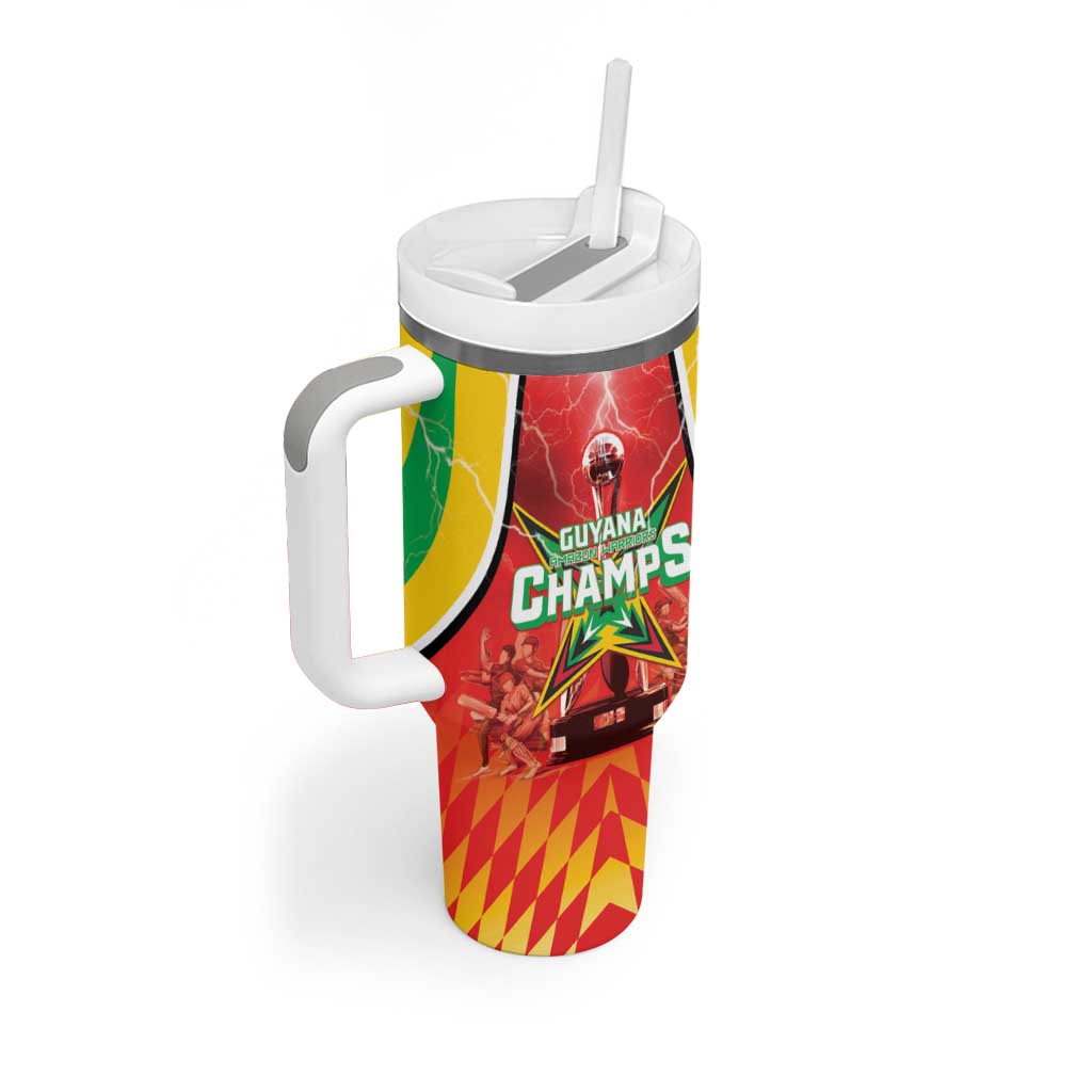 Custom Guyana Cricket Tumbler With Handle Amazon Warriors Glorious Victory - Wonder Print Shop