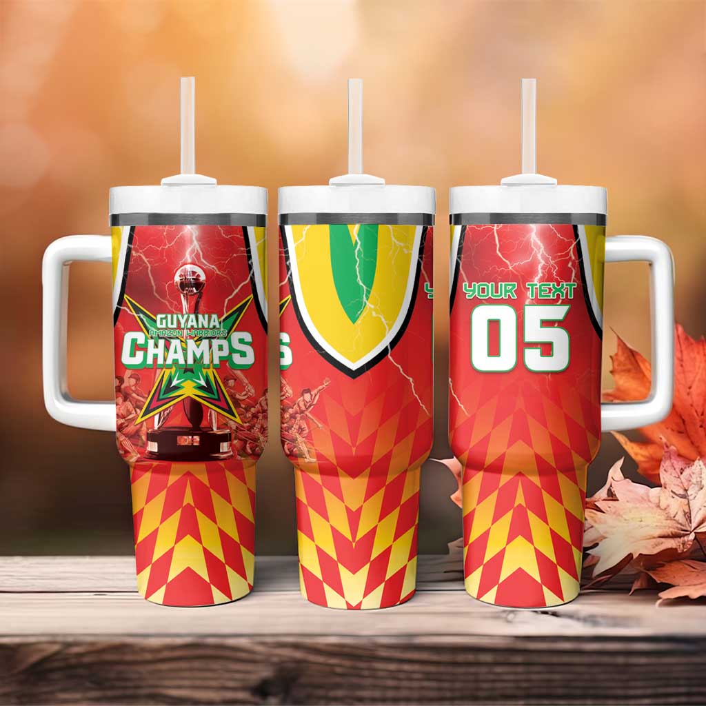 Custom Guyana Cricket Tumbler With Handle Amazon Warriors Glorious Victory - Wonder Print Shop