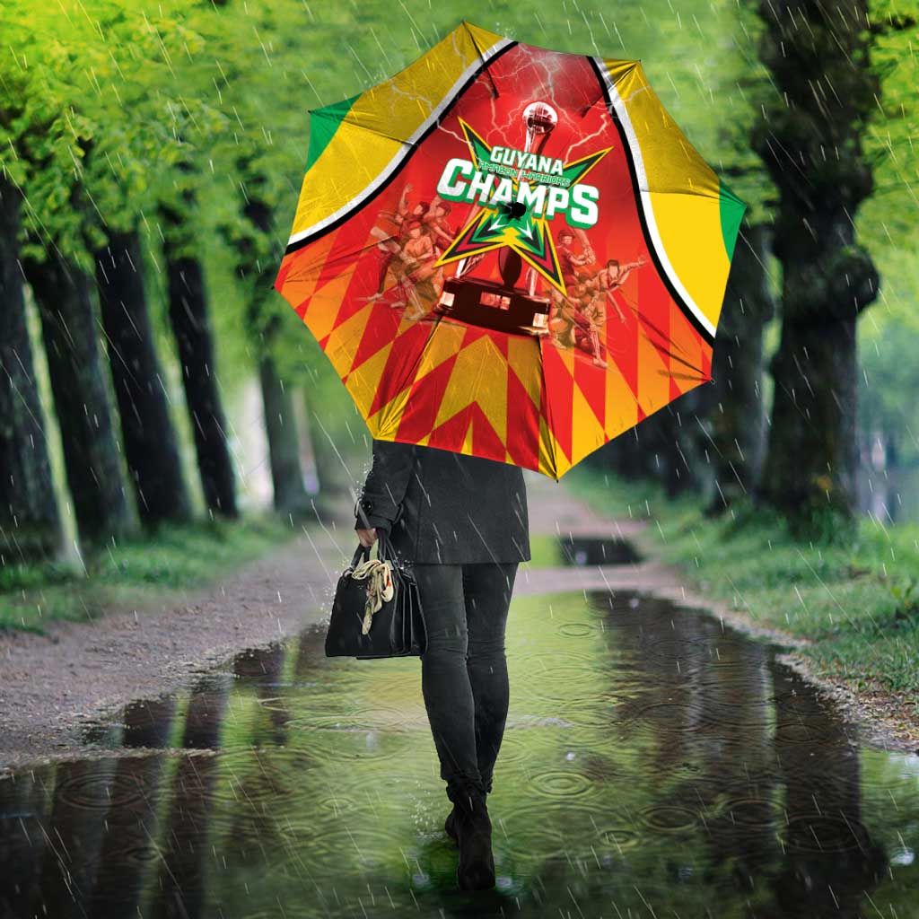 Guyana Cricket Umbrella Amazon Warriors Glorious Victory - Wonder Print Shop