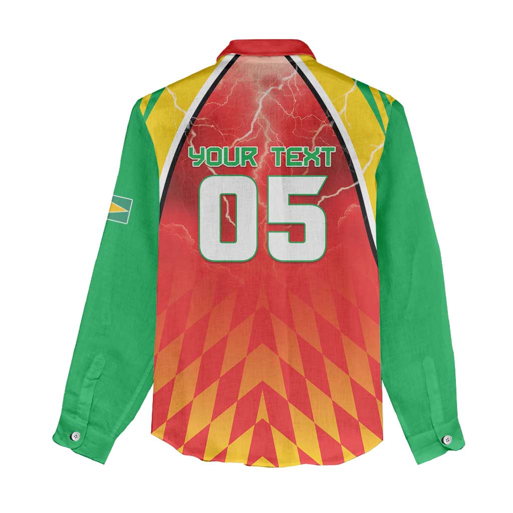 Custom Guyana Cricket Women Casual Shirt Amazon Warriors Glorious Victory - Wonder Print Shop