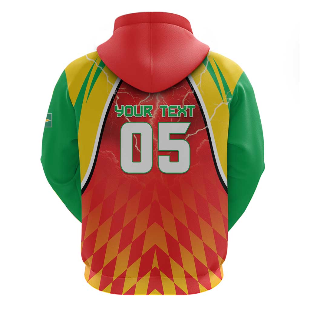 Custom Guyana Cricket Zip Hoodie Amazon Warriors Glorious Victory - Wonder Print Shop